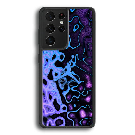 Air Jordan Purple Liquid Samsung Galaxy S21 Ultra Case - Ezzystore