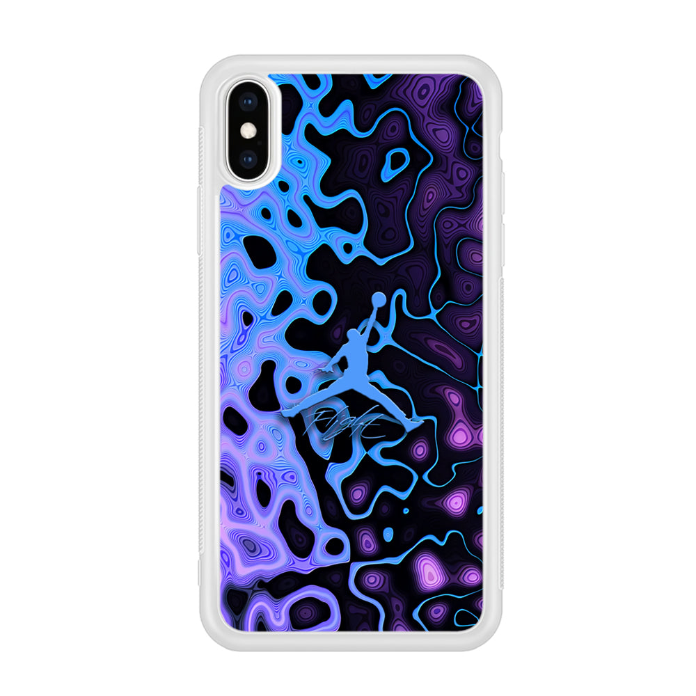 Air Jordan Purple Liquid iPhone XS Case