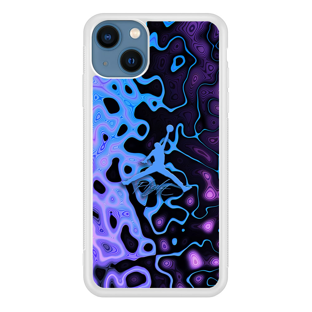 Air Jordan Purple Liquid iPhone 13 Case