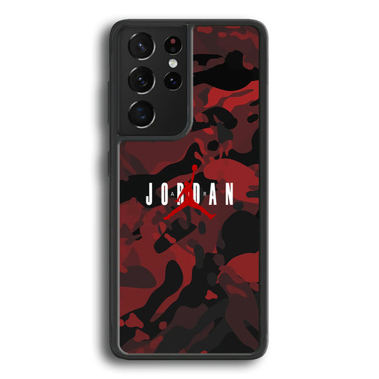 Air Jordan Red Lunar Eclipse Samsung Galaxy S21 Ultra Case - Ezzystore