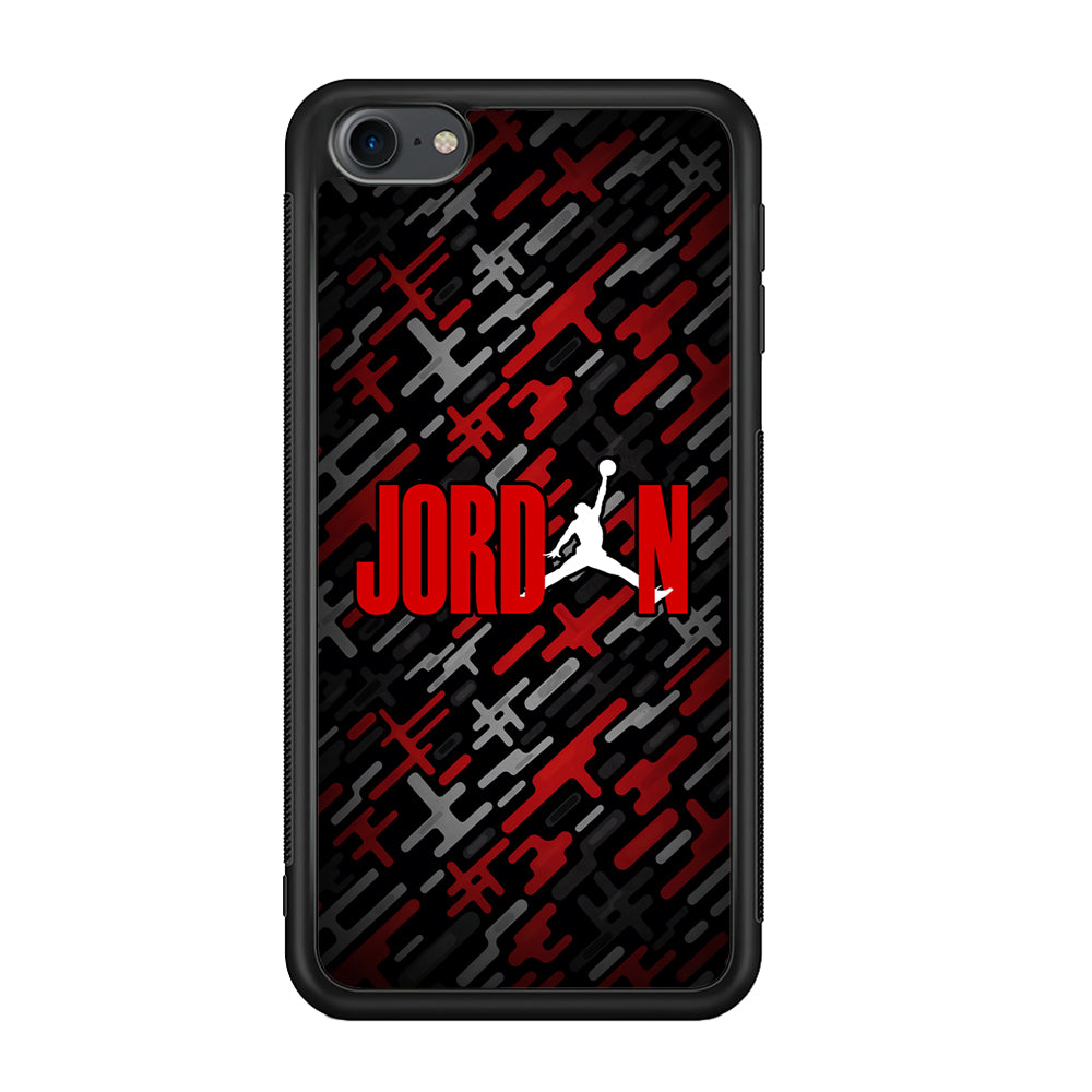 Air Jordan Red Shape Abstract iPod Touch 6 Case - Ezzystore