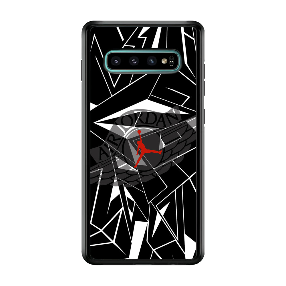 Air Jordan Red Shine Samsung Galaxy S10 Plus Case