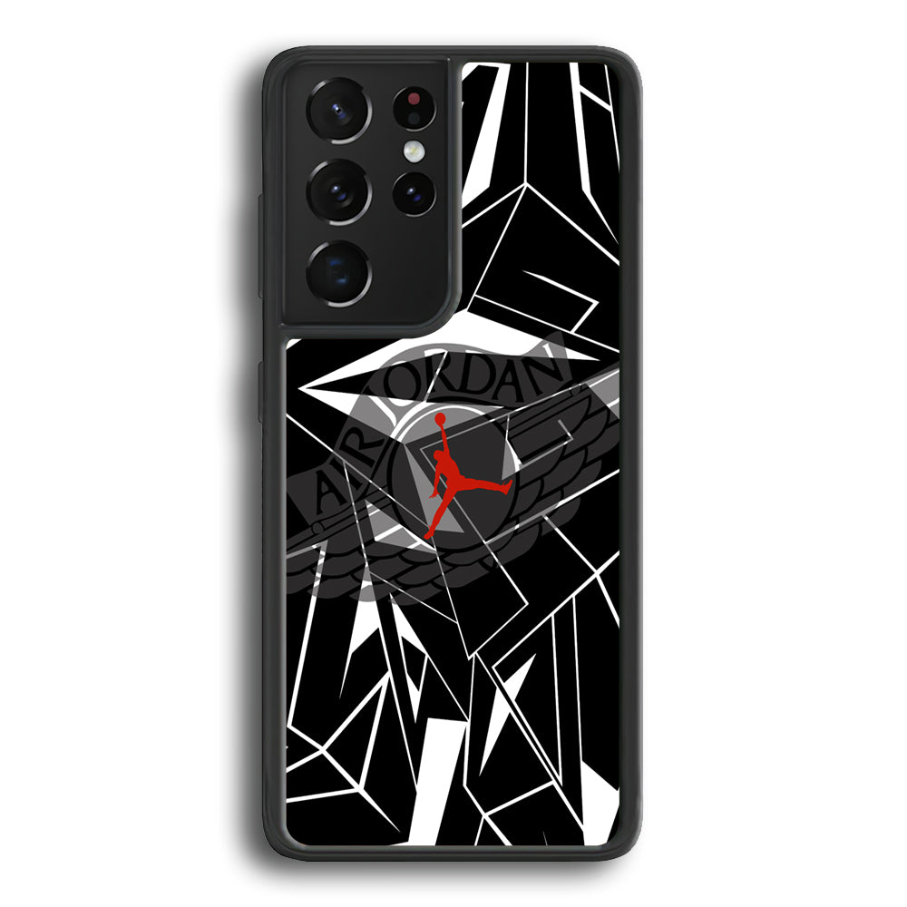 Air Jordan Red Shine Samsung Galaxy S21 Ultra Case - Ezzystore