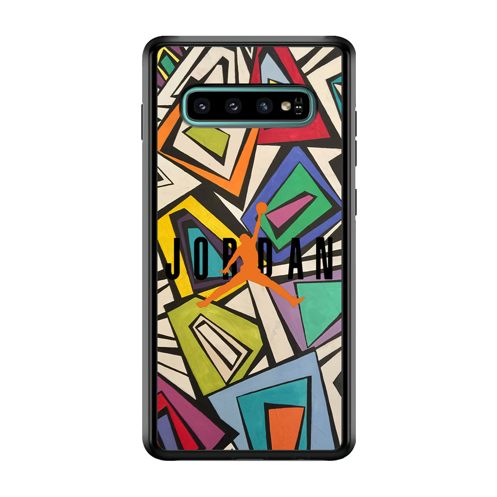 Air Jordan Retro Shape Abstract Samsung Galaxy S10 Plus Case