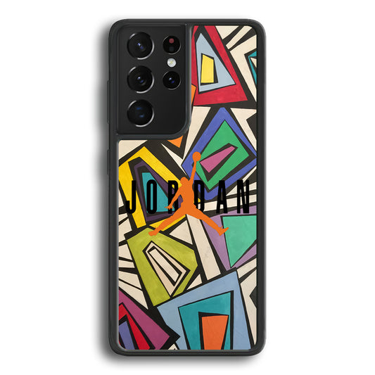 Air Jordan Retro Shape Abstract Samsung Galaxy S21 Ultra Case - Ezzystore