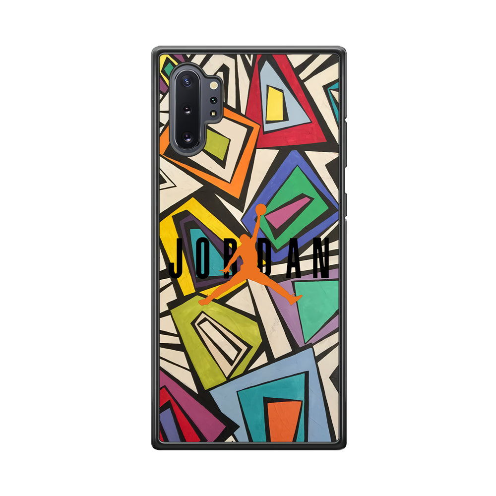Air Jordan Retro Shape Abstract Samsung Galaxy Note 10 Plus Case