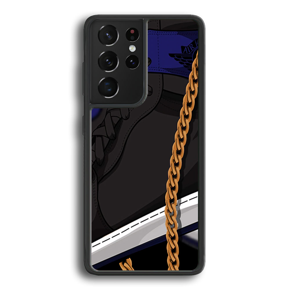 Air Jordan Shoes Grey Samsung Galaxy S21 Ultra Case - Ezzystore