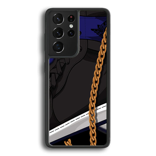 Air Jordan Shoes Grey Samsung Galaxy S21 Ultra Case - Ezzystore
