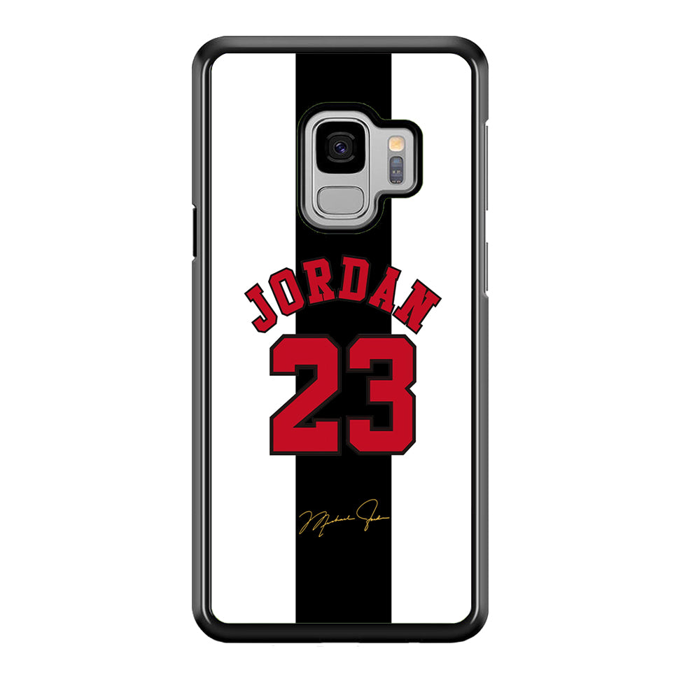 Air Jordan Stripe Black Number Samsung Galaxy S9 Case