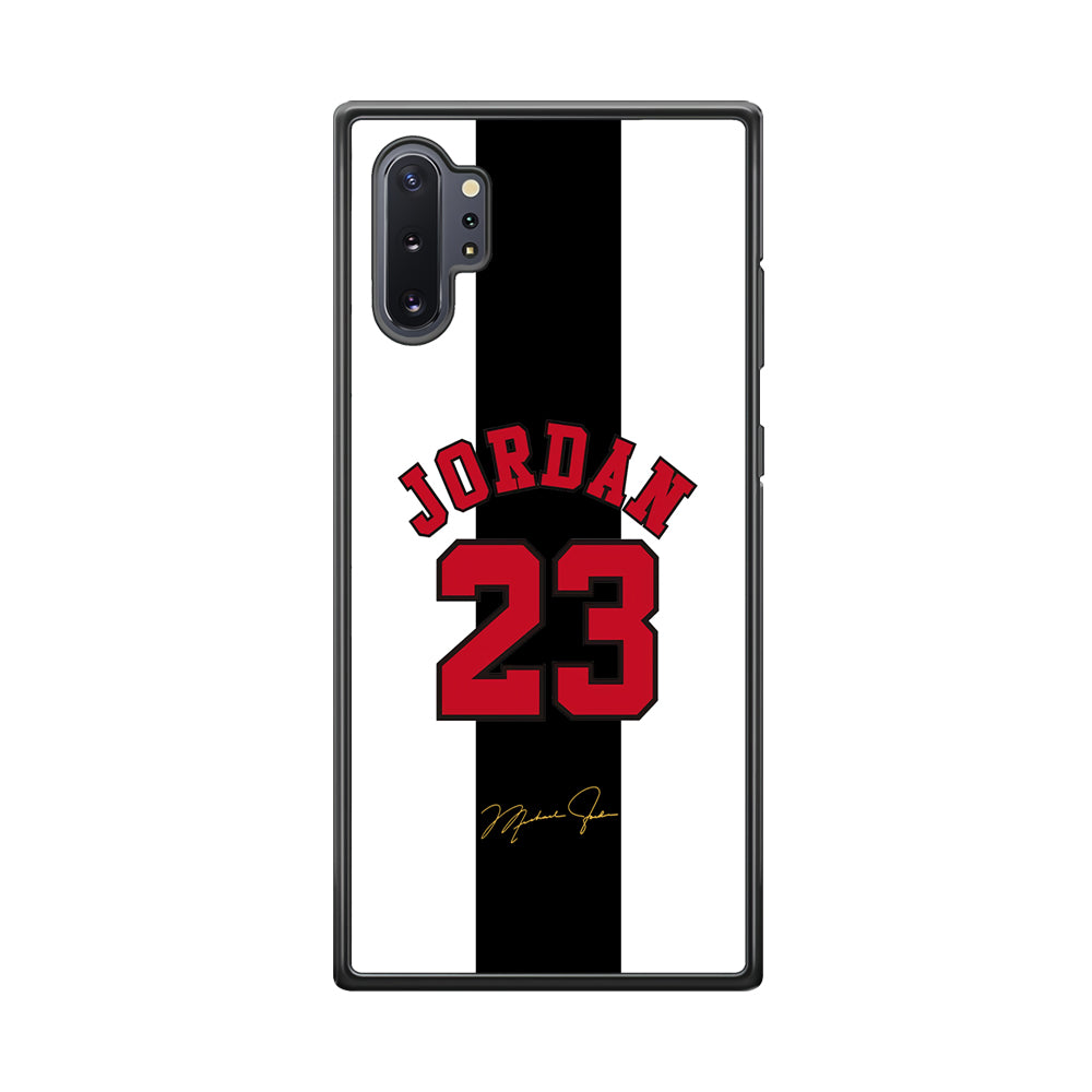 Air Jordan Stripe Black Number Samsung Galaxy Note 10 Plus Case
