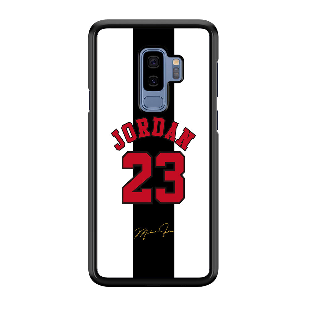 Air Jordan Stripe Black Number Samsung Galaxy S9 Plus Case