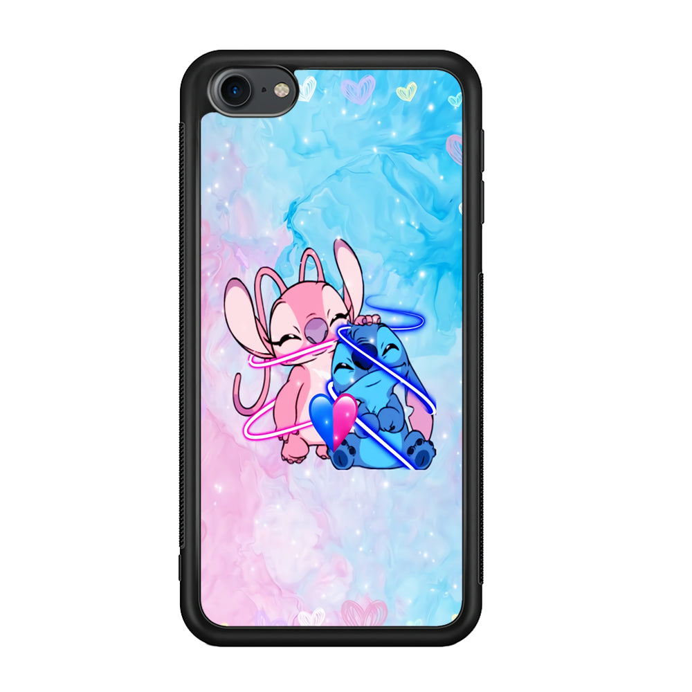 Angel and Stitch Aesthetic Marble iPod Touch 6 Case - Ezzystore