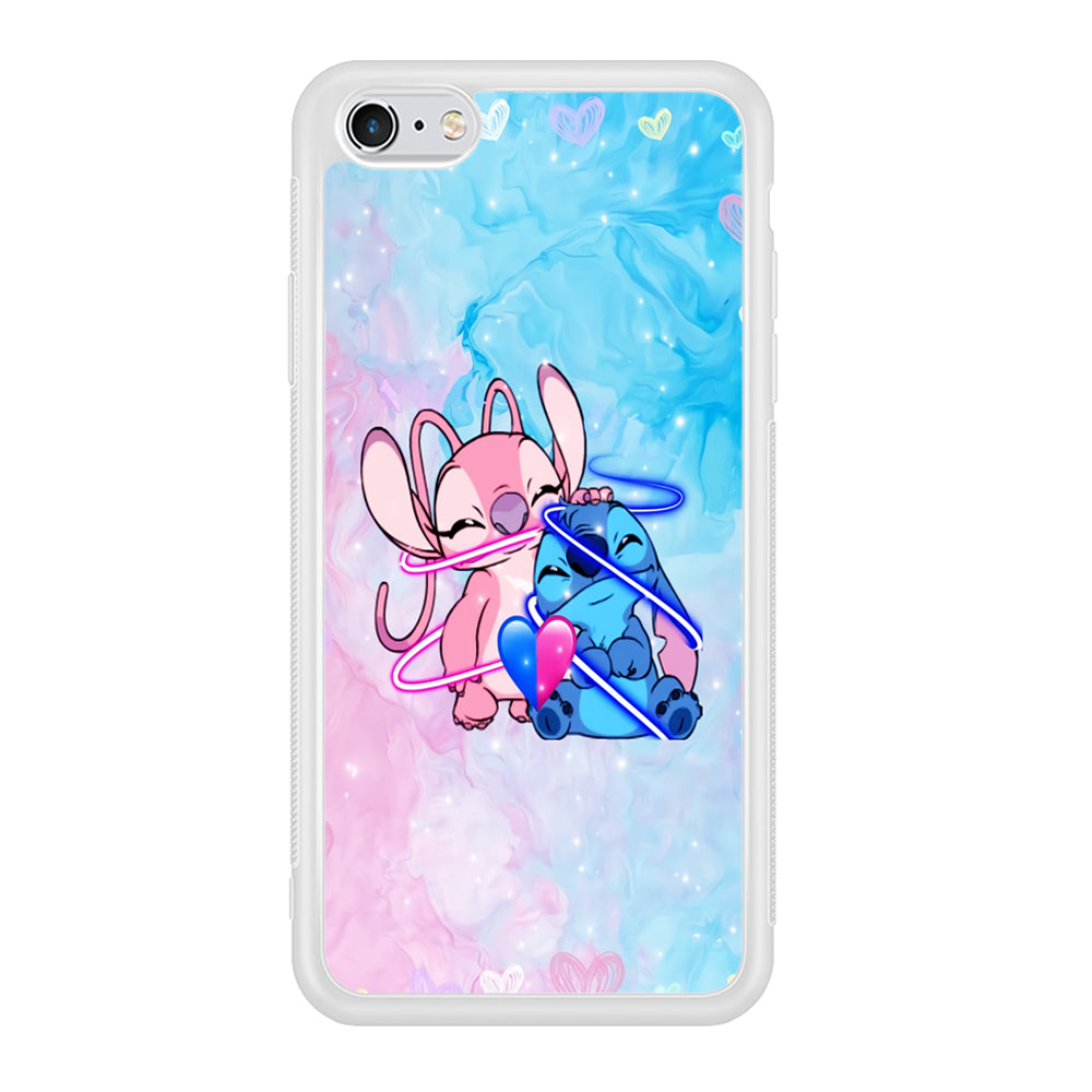 Angel and Stitch Aesthetic Marble iPhone 6 | 6s Case