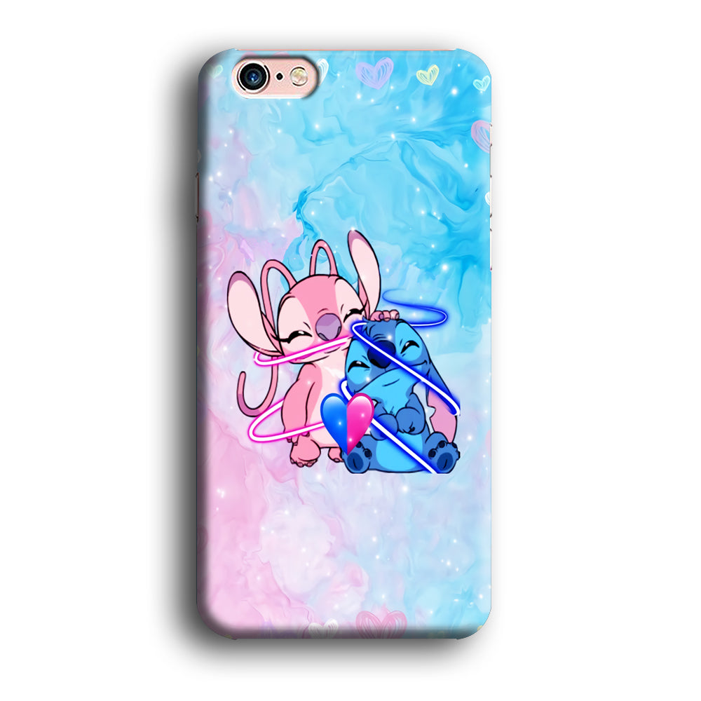 Angel and Stitch Aesthetic Marble iPhone 6 | 6s Case