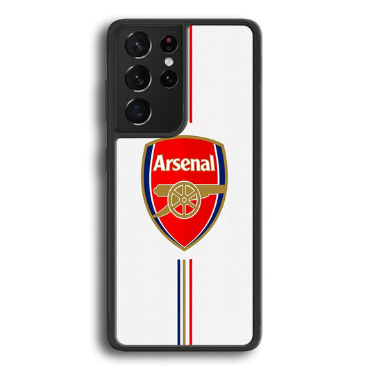 Arsenal FC Stripe Samsung Galaxy S21 Ultra Case - Ezzystore