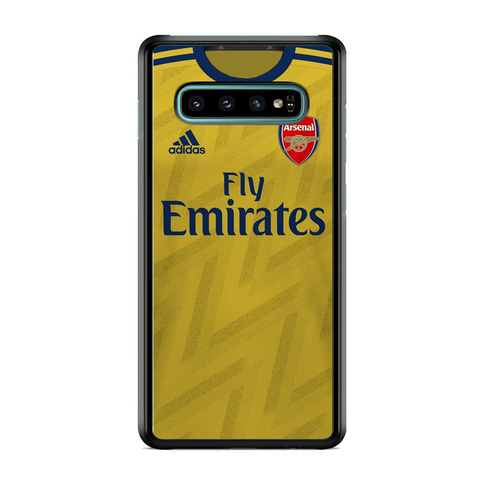 Arsenal Away Jersey Yellow Samsung Galaxy S10 Case