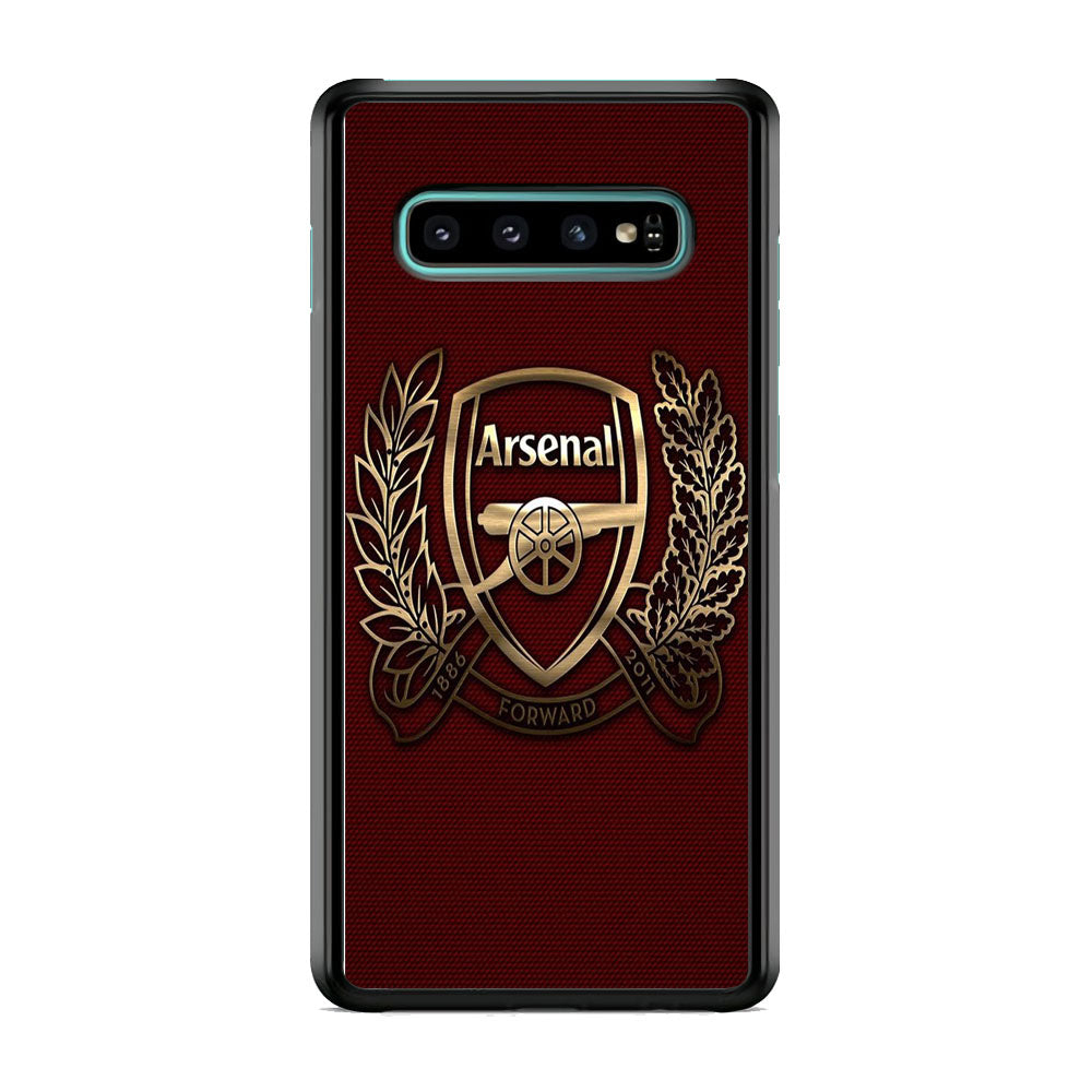 Arsenal Maroon Gold Logo Team Samsung Galaxy S10 Case