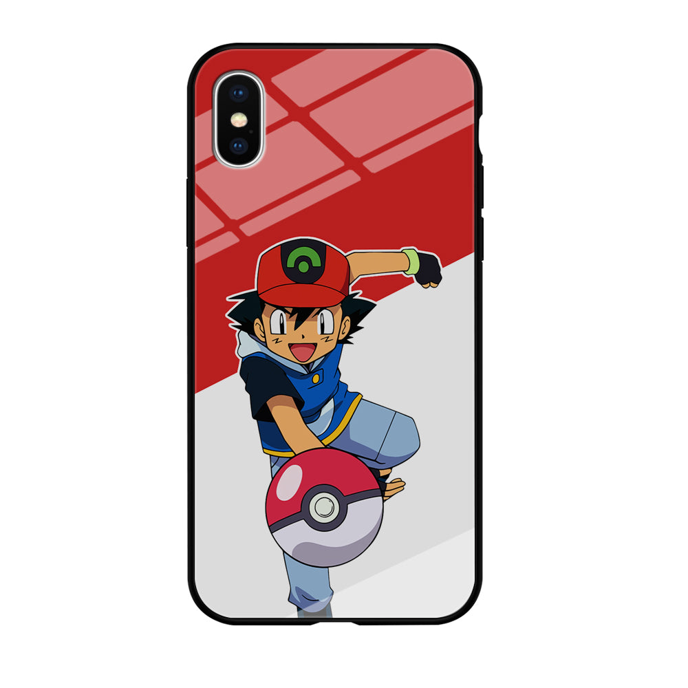 Ash Ketchum Pokeball iPhone XS Case