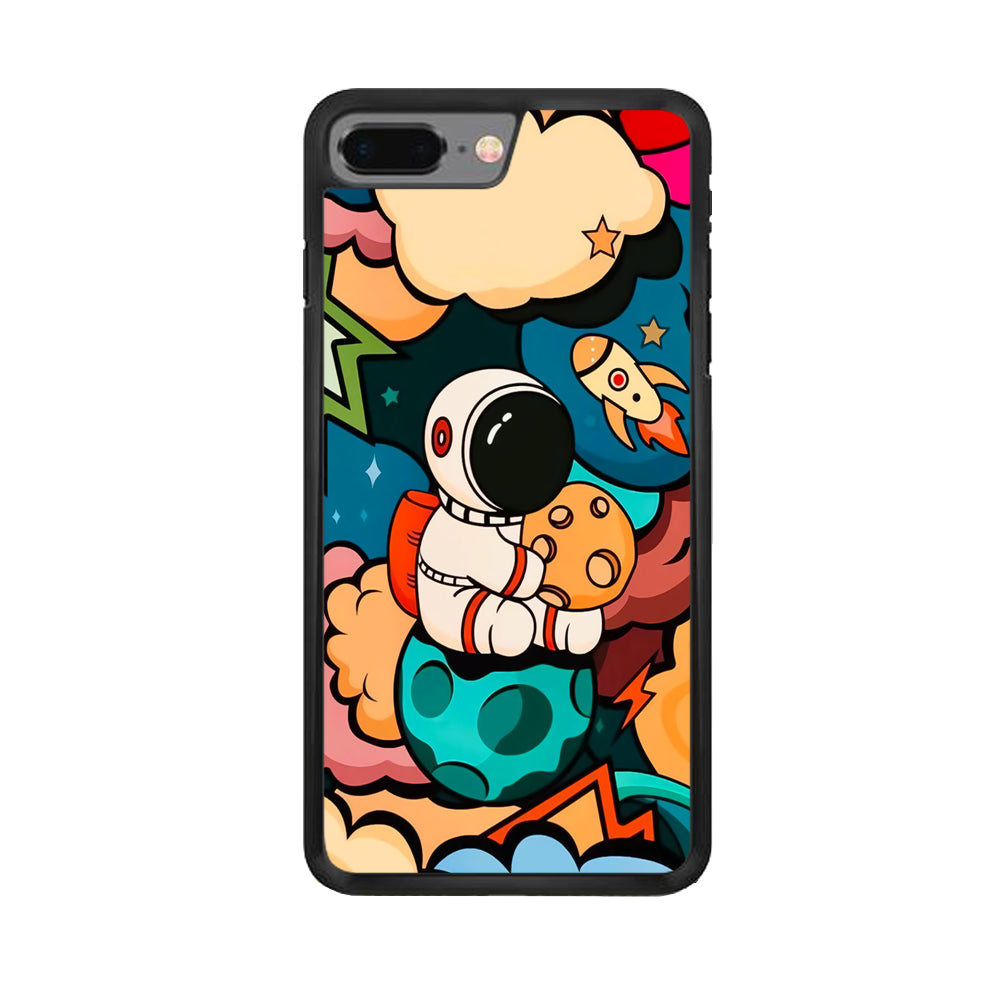 Astronaut Cute Art iPhone 8 Plus Case