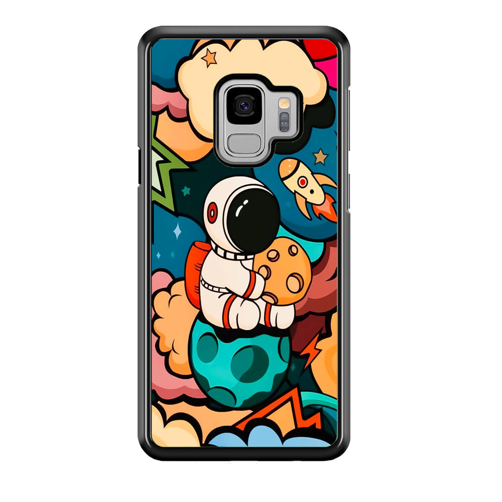 Astronaut Cute Art Samsung Galaxy S9 Case