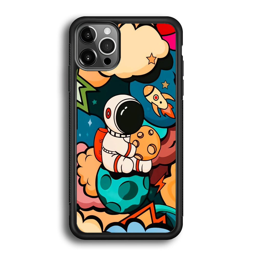 Astronaut Cute Art iPhone 12 Pro Case