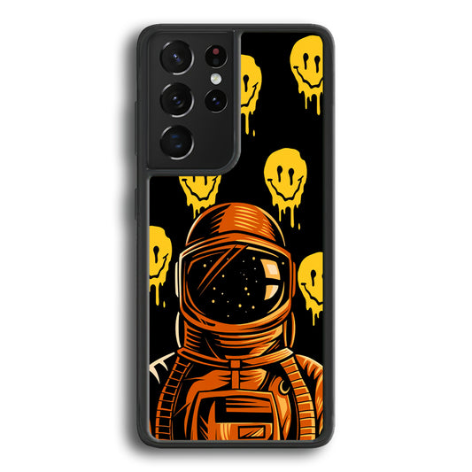 Astronaut Emoji Smile Samsung Galaxy S21 Ultra Case - Ezzystore