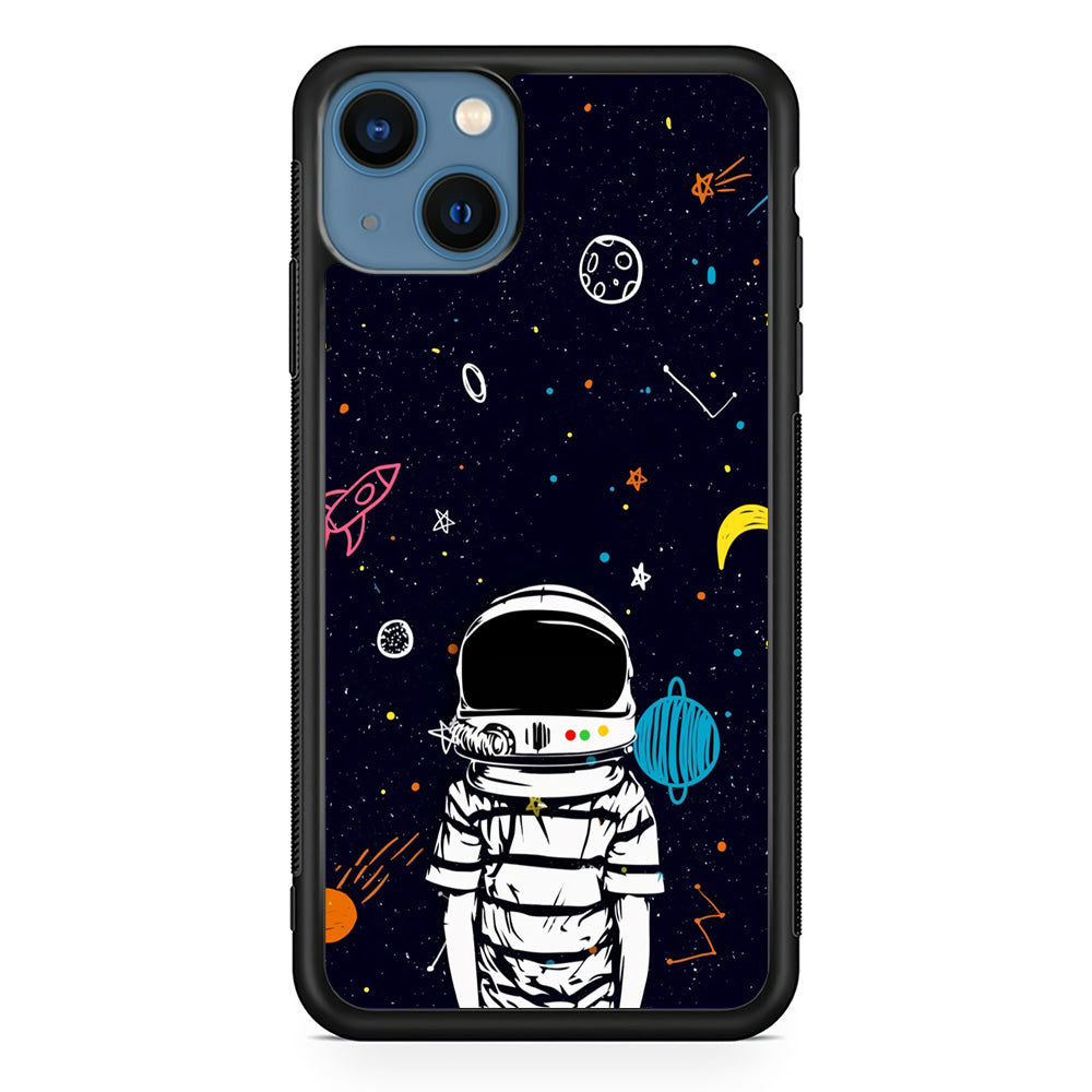 Astronaut Kids Space iPhone 13 Case