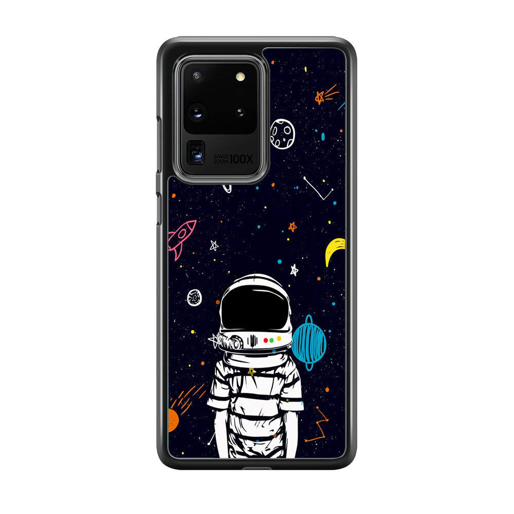 Astronaut Kids Space Samsung Galaxy S20 Ultra Case