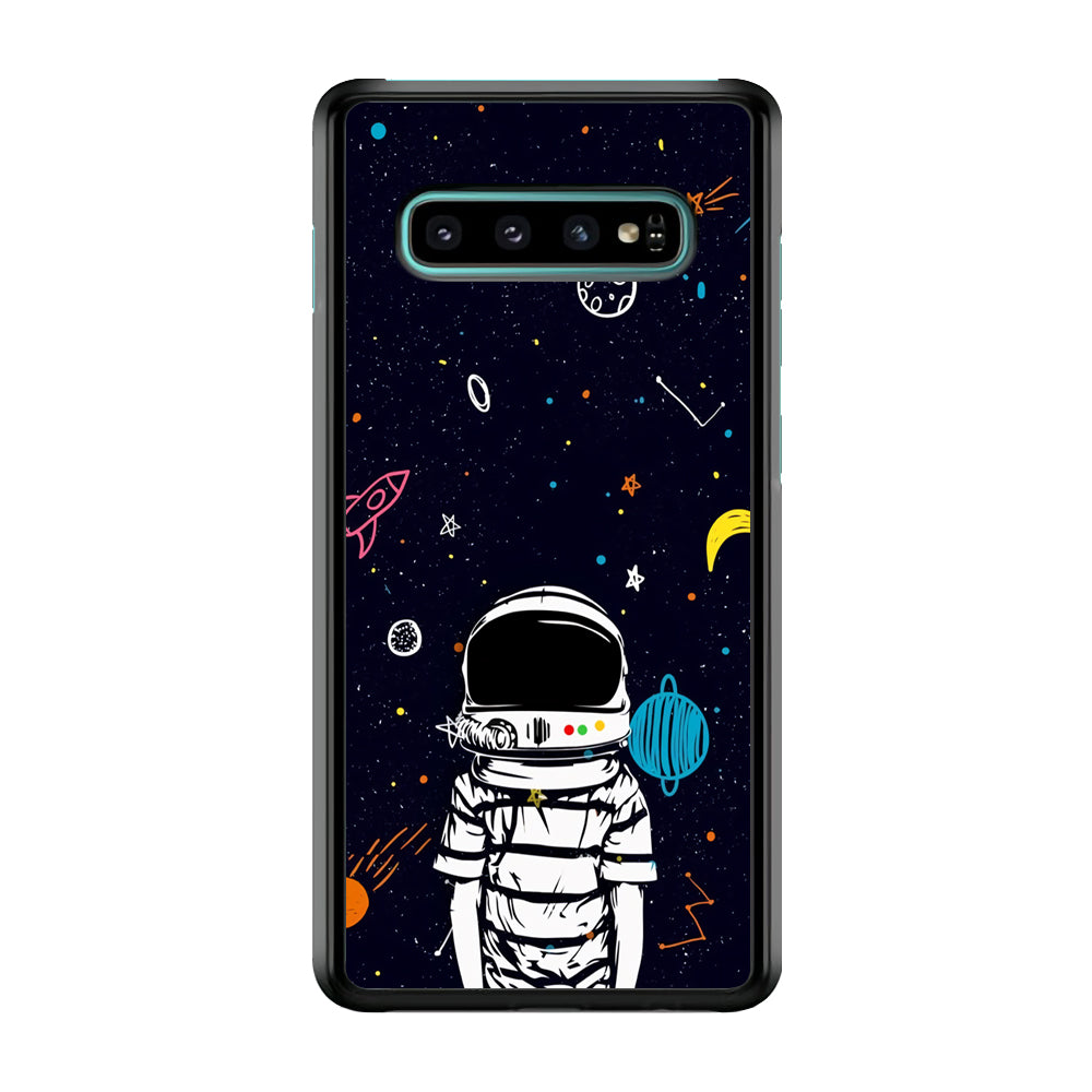 Astronaut Kids Space Samsung Galaxy S10 Plus Case