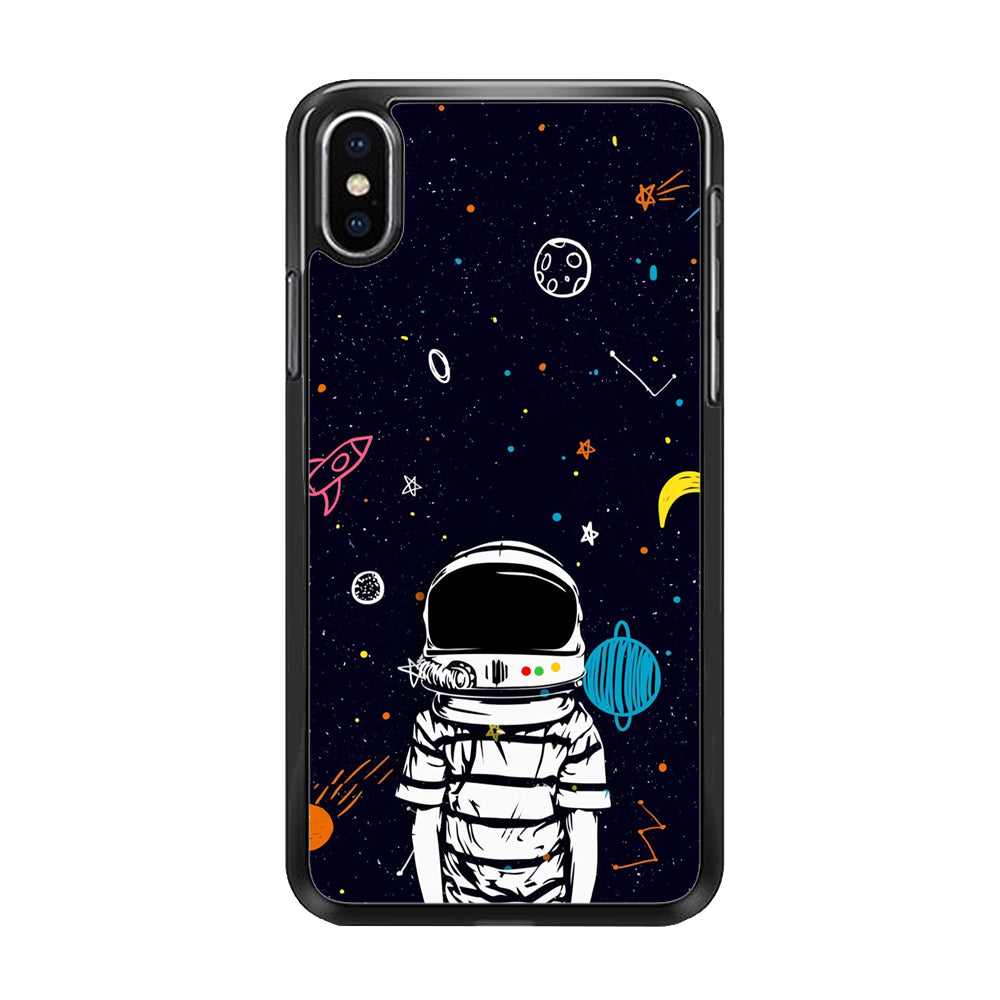 Astronaut Kids Space iPhone Xs Case