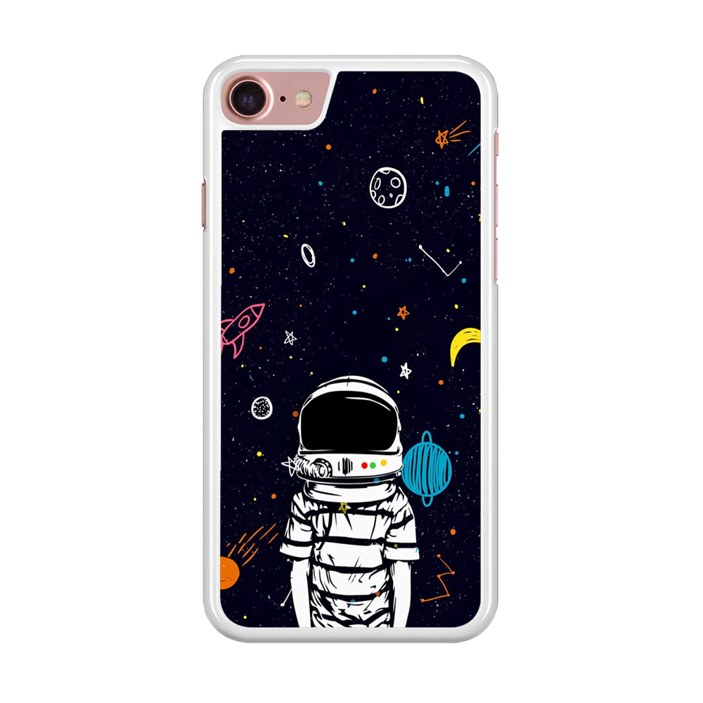 Astronaut Kids Space iPhone 8 Case