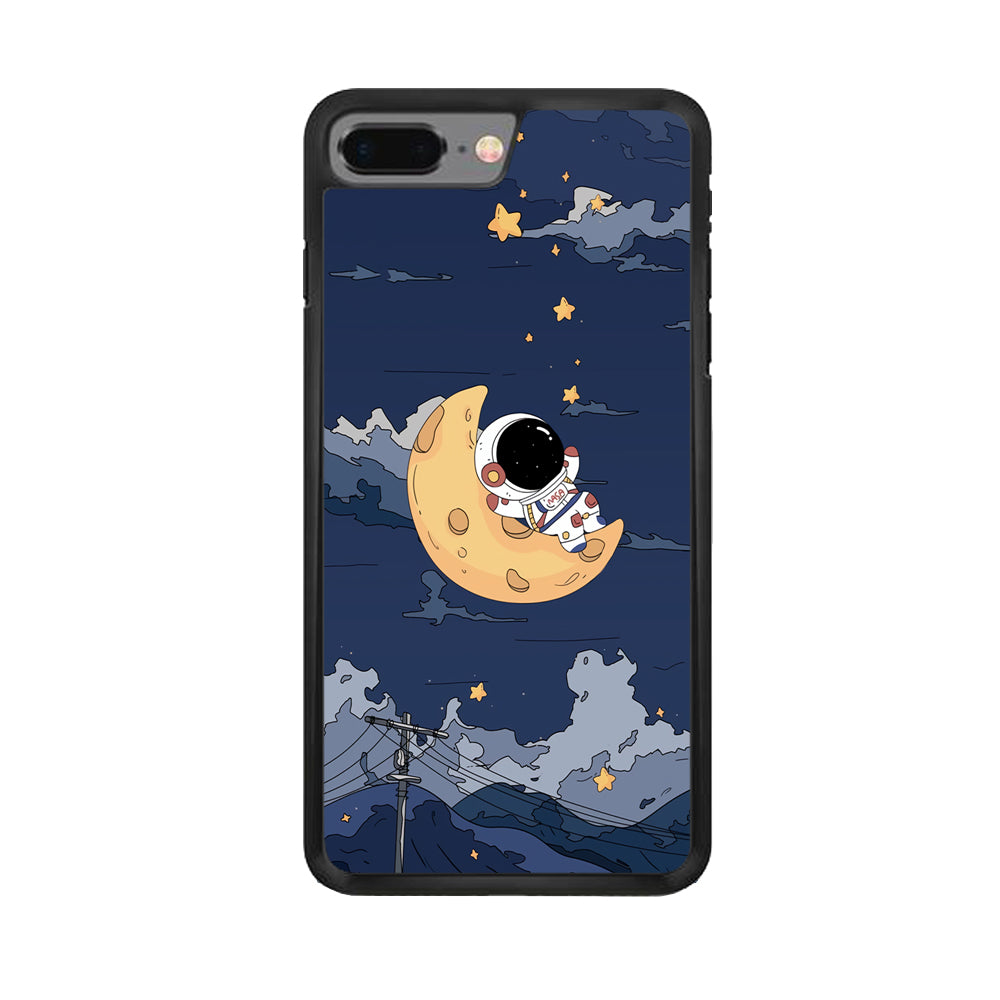 Astronaut Sleep On The Moon iPhone 8 Plus Case