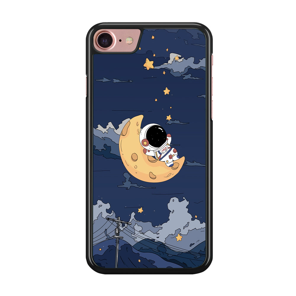Astronaut Sleep On The Moon iPhone 7 Case