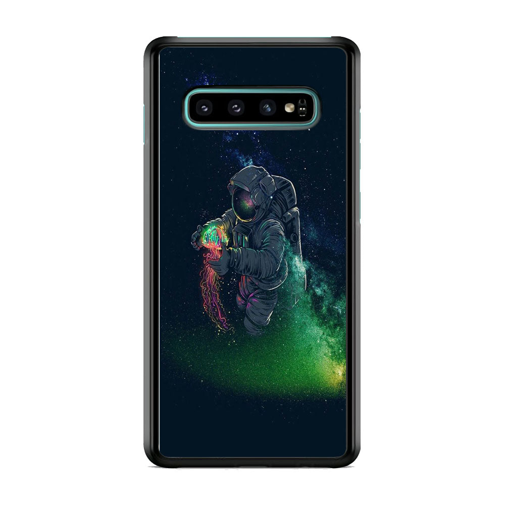 Astronaut Gravity Jellyfish Spark Light Samsung Galaxy S10 Plus Case