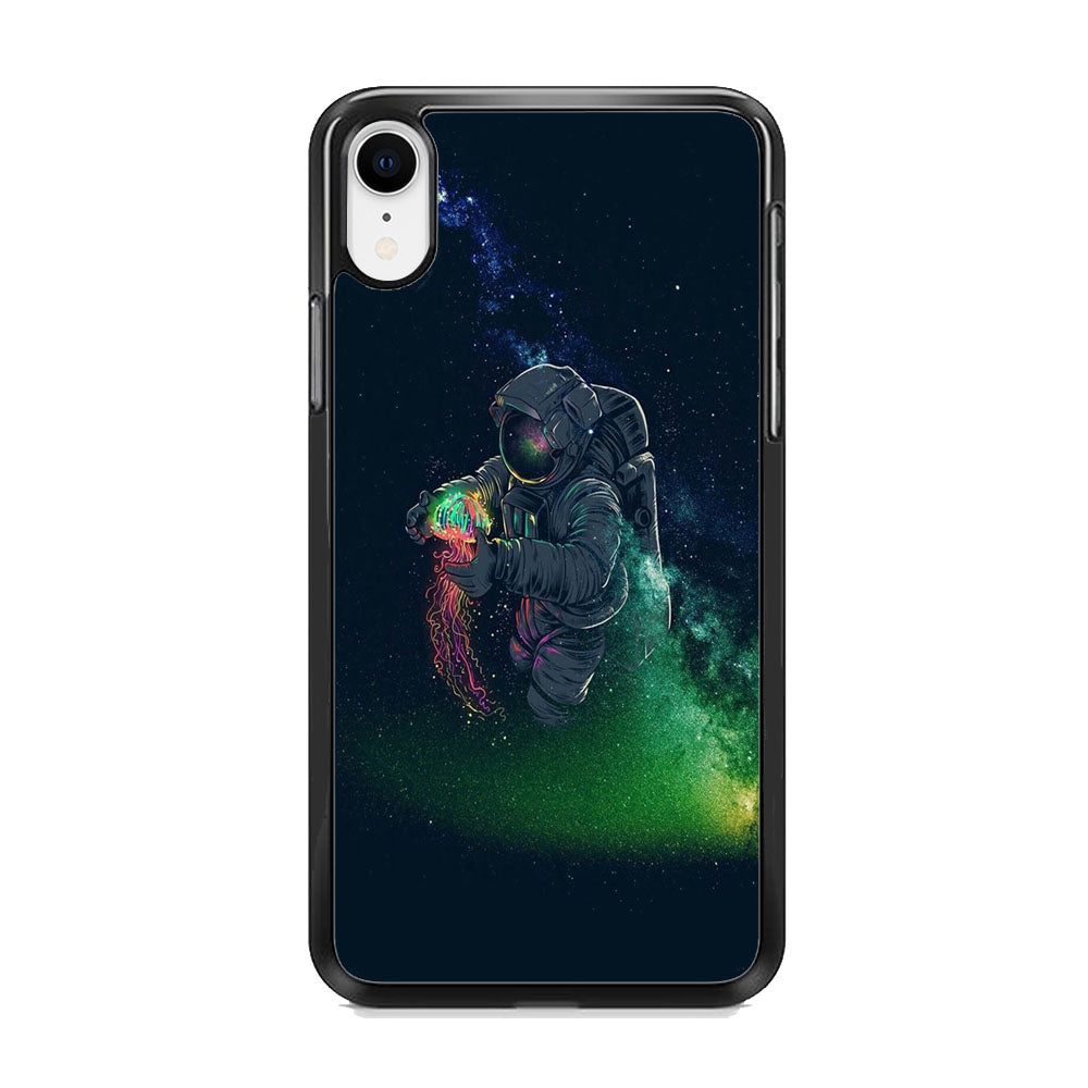 Astronaut Gravity Jellyfish Spark Light iPhone XR Case