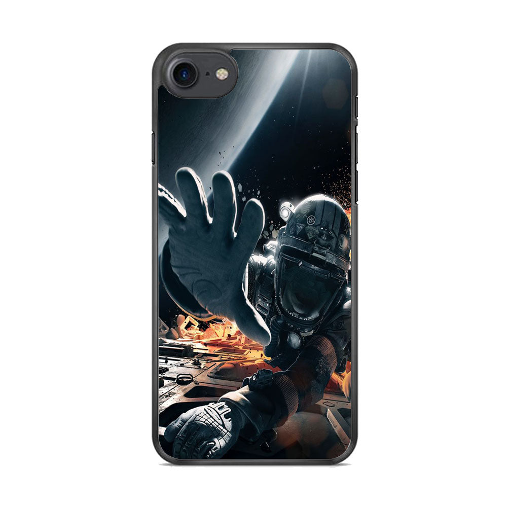 Astronaut Prone From Spacecraft iPhone 8 Case