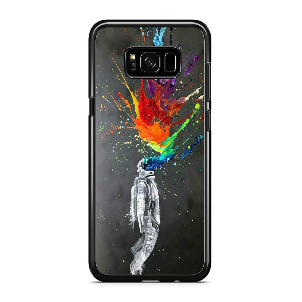 Astronaut Splash Mix Colour Paint Samsung Galaxy S8 Case