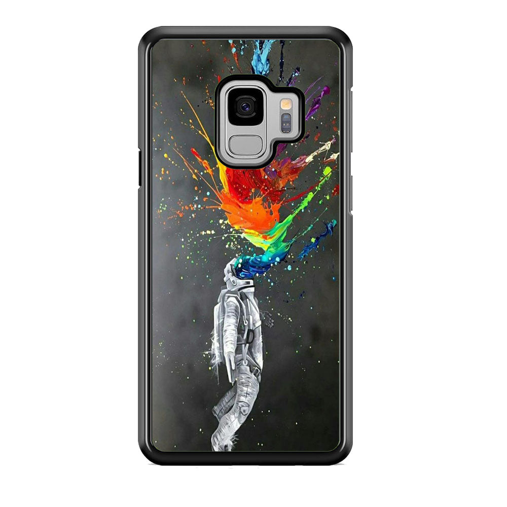 Astronaut Splash Mix Colour Paint Samsung Galaxy S9 Case