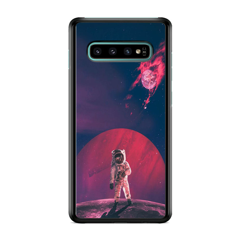 Astronaut Sunset From The Galaxy Samsung Galaxy S10 Plus Case