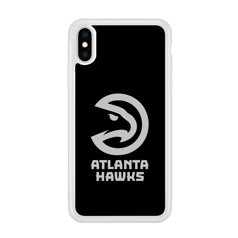 Atlanta Hawks Black Grey iPhone XS Case