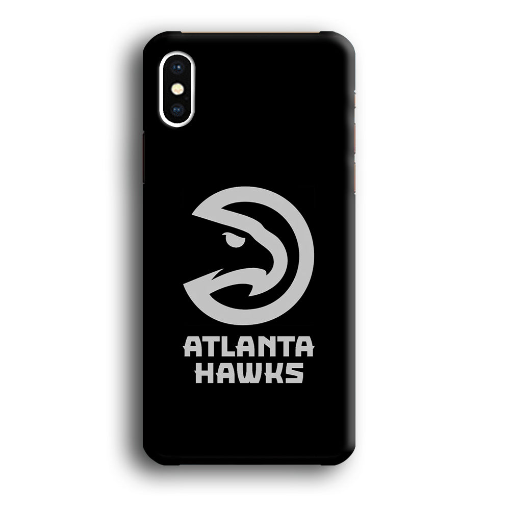 Atlanta Hawks Black Grey iPhone XS Case