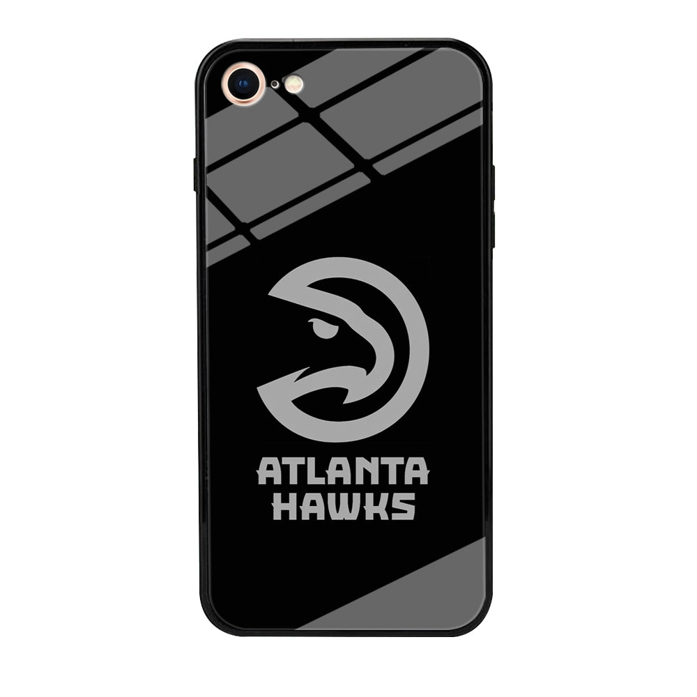 Atlanta Hawks Black Grey iPhone 8 Case