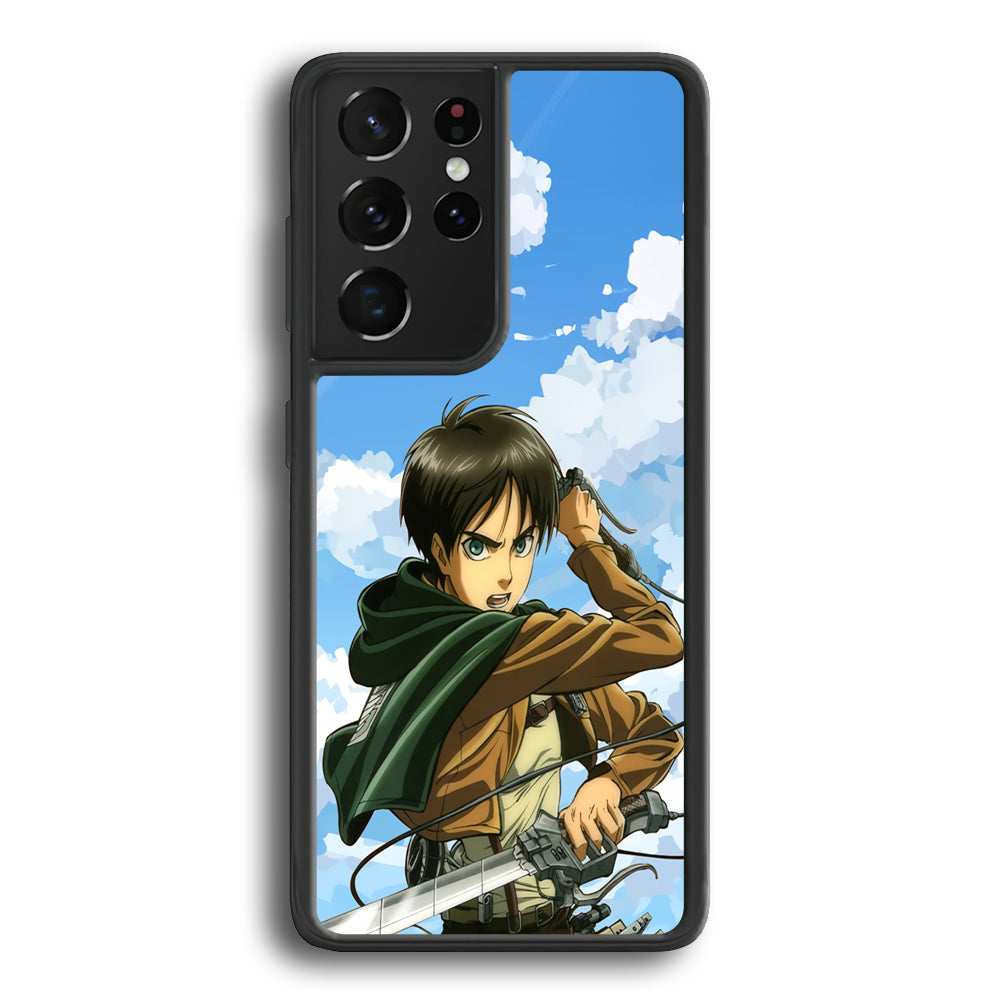 Attack on Titan Eren Jaeger Samsung Galaxy S21 Ultra Case - Ezzystore