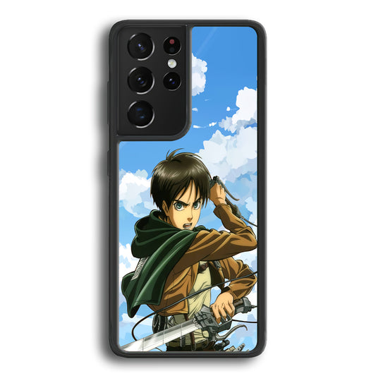 Attack on Titan Eren Jaeger Samsung Galaxy S21 Ultra Case - Ezzystore
