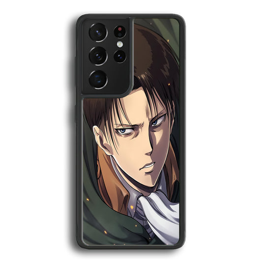 Attack on Titan Levi Face Samsung Galaxy S21 Ultra Case - Ezzystore