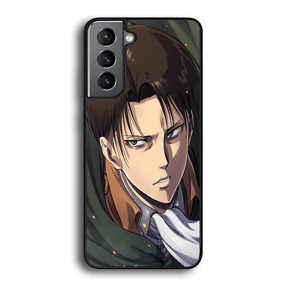 Attack on Titan Levi Face Samsung Galaxy S21 Plus Case - Ezzystore
