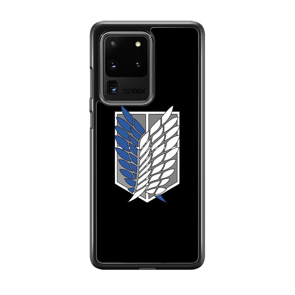 Attack on Titan Scouting Legion Black Simple Samsung Galaxy S20 Ultra Case - ezzyst