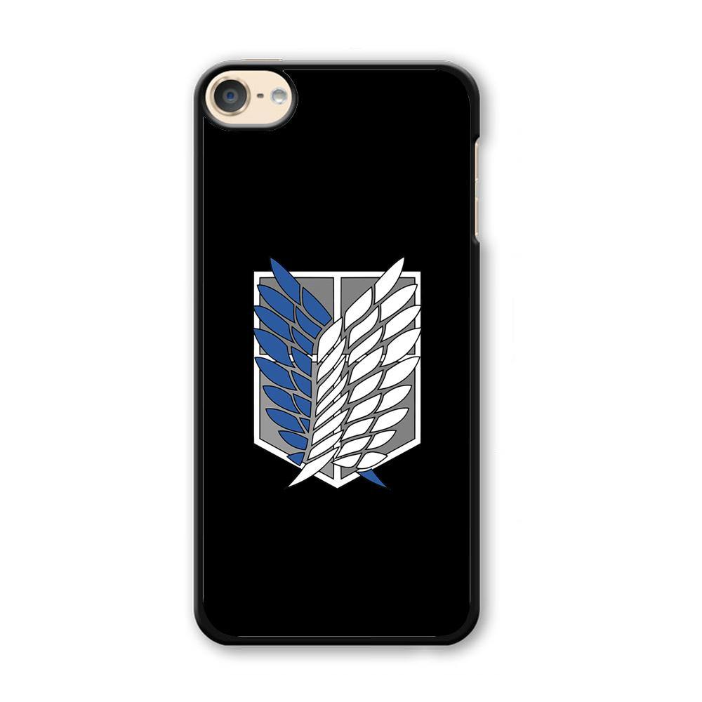 Attack on Titan Scouting Legion Black Simple iPod Touch 6 Case - Ezzystore