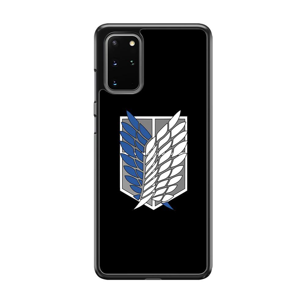 Attack on Titan Scouting Legion Black Simple Samsung Galaxy S20 Plus Case - ezzyst