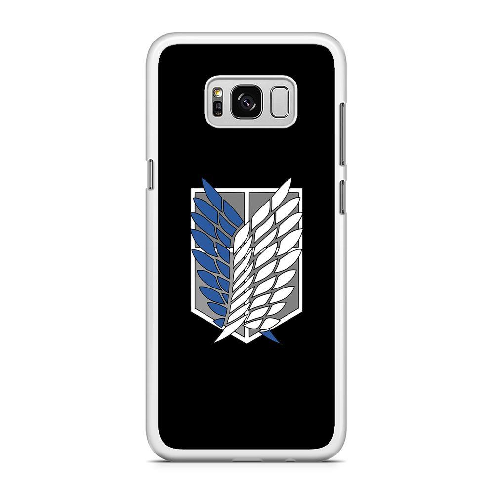 Attack on Titan Scouting Legion Black Simple Samsung Galaxy S8 Case - ezzyst